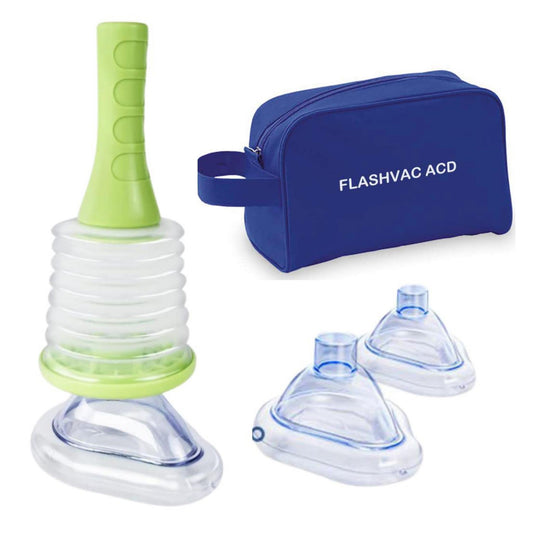 ACD FlashVac Kit de viaje - Dispositivo Anti-Atragantamiento Portátil de Rescate por Asfixia | Primeros auxilios para Bebé, Niño y Adulto.